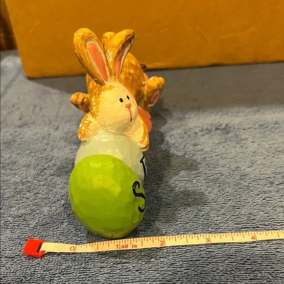 Spring Bunny Decor with Colorful Eggs - Picture 7 of 8